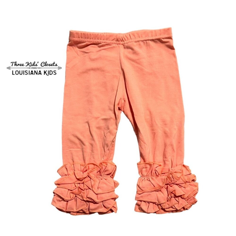 Royal Roe 4T Coral Cropped Ruffle Pants